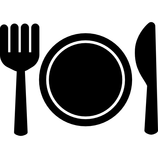 Plate fork and knife